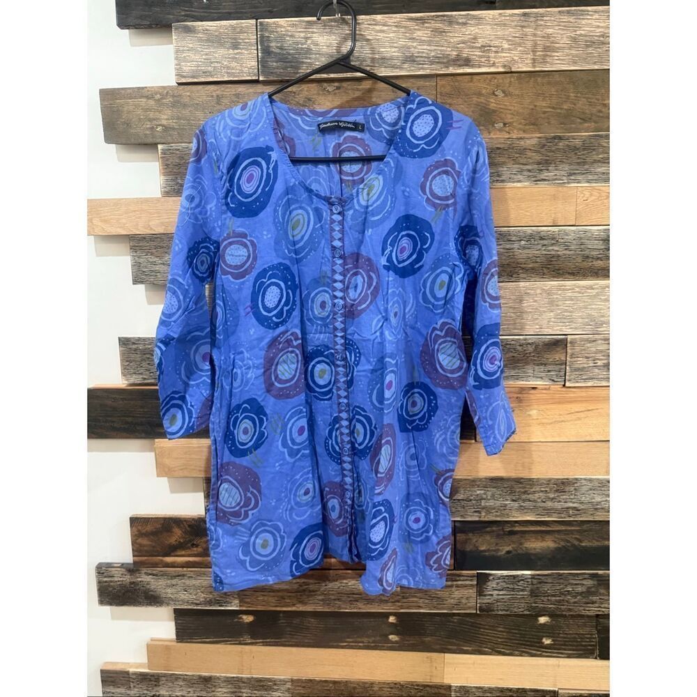 Gudrun Sjoden top tunic blouse size Large